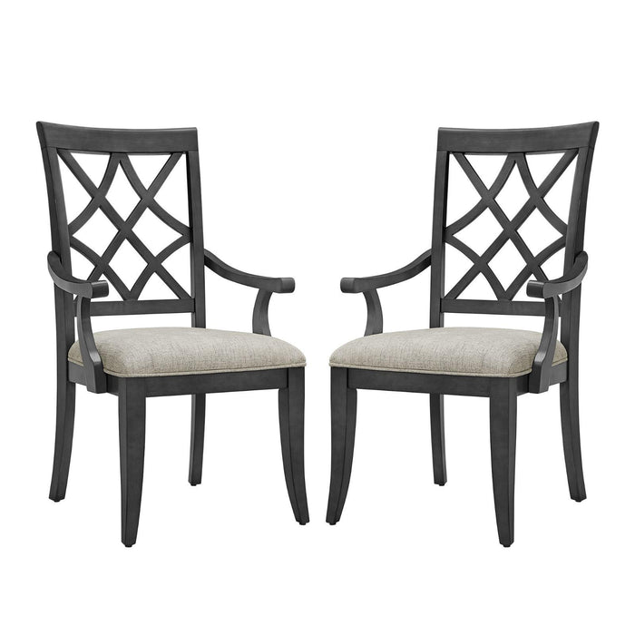 Crofta Wooden Dining Chairs set of 2,Mid Retro Chairs Upholstered