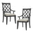 Crofta Wooden Dining Chairs set of 2,Mid Retro Chairs Upholstered