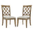 Crofta Wooden Frame Upholstered Dining Chairs set of 2,Mid Retro Chairs