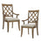 Crofta Wooden Dining Chairs set of 2,Mid Retro Chairs Upholstered