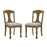 Crofta Wooden Frame Upholstered Dining Chairs set of 2,Mid Retro Chairs