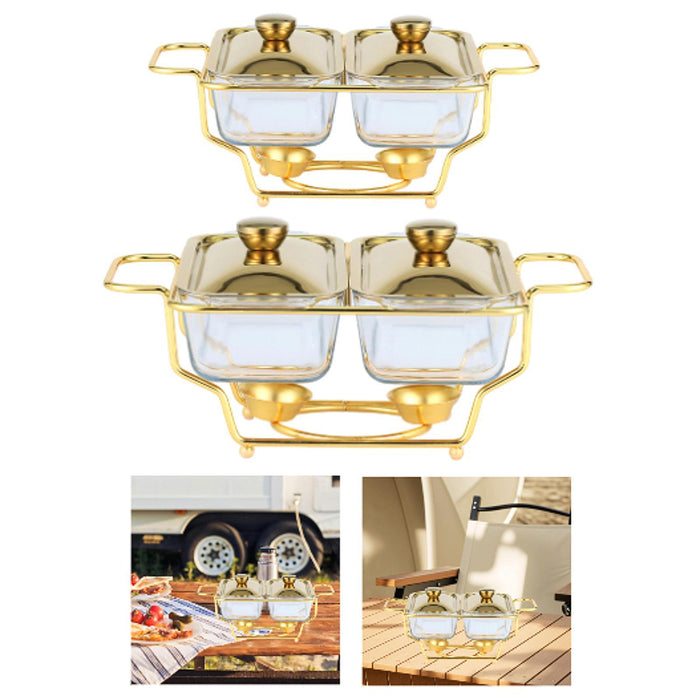 Chafing Buffet Dishes Set Easy to Clean Buffet Chafer for Dining Party Hotel 1.3L