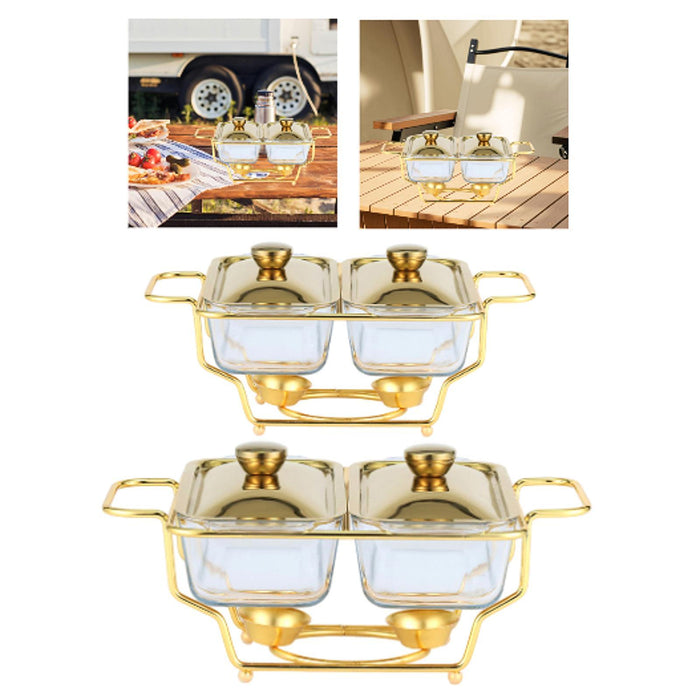 Chafing Buffet Dishes Set Easy to Clean Buffet Chafer for Dining Party Hotel 1.3L