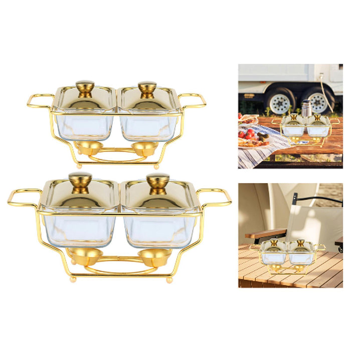 Chafing Buffet Dishes Set Easy to Clean Buffet Chafer for Dining Party Hotel 1.3L