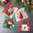 100Pcs Christmas Cellophane Bags Small Clear Holiday Goodies Bags Candy Bags 4 Patterns