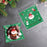 100Pcs Christmas Cellophane Bags Small Clear Holiday Goodies Bags Candy Bags Santa Head