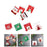 100Pcs Christmas Cellophane Bags Small Clear Holiday Goodies Bags Candy Bags Santa Head