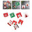 100Pcs Christmas Cellophane Bags Small Clear Holiday Goodies Bags Candy Bags Santa Head