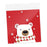 100Pcs Christmas Cellophane Bags Small Clear Holiday Goodies Bags Candy Bags Bear