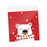 100Pcs Christmas Cellophane Bags Small Clear Holiday Goodies Bags Candy Bags Bear