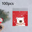 100Pcs Christmas Cellophane Bags Small Clear Holiday Goodies Bags Candy Bags Bear