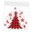 100Pcs Christmas Cellophane Bags Small Clear Holiday Goodies Bags Candy Bags Plaid Tree