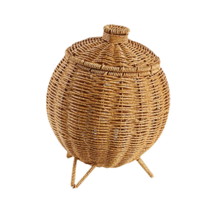 Crofta Handwoven Storage Baskets Artwork Woven Basket for Outdoor Living Room Table