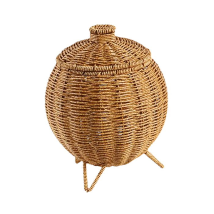 Crofta Handwoven Storage Baskets Artwork Woven Basket for Outdoor Living Room Table