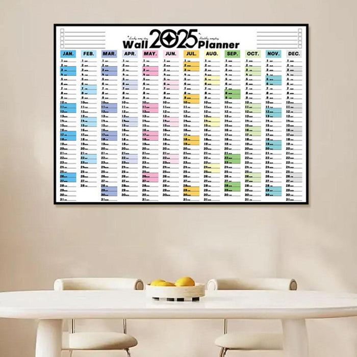 2025 Wall Calendar to Do List Portable Yearly Calendar Important Dates Tasks Style A