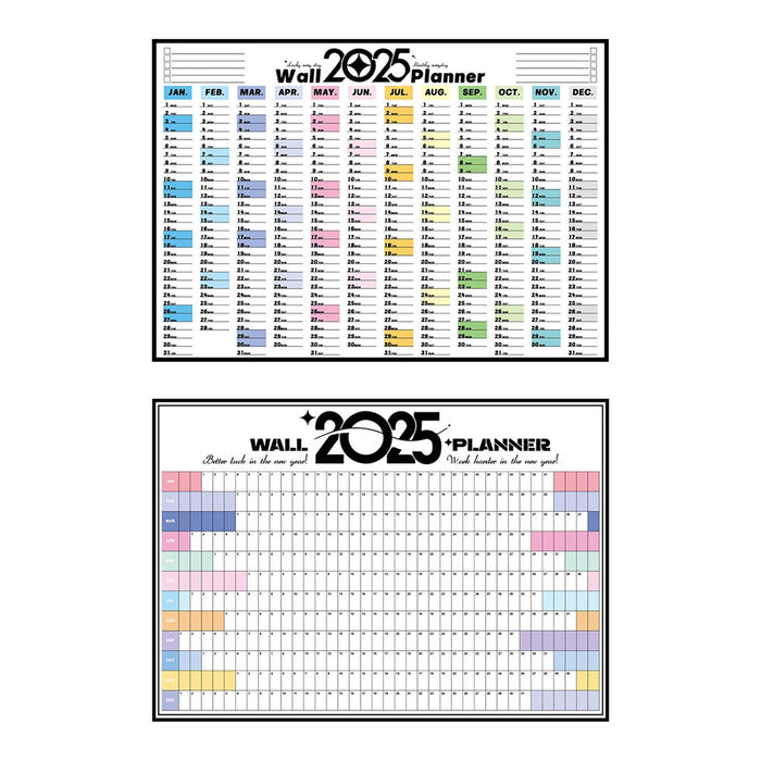 2025 Wall Calendar to Do List Portable Yearly Calendar Important Dates Tasks Style A