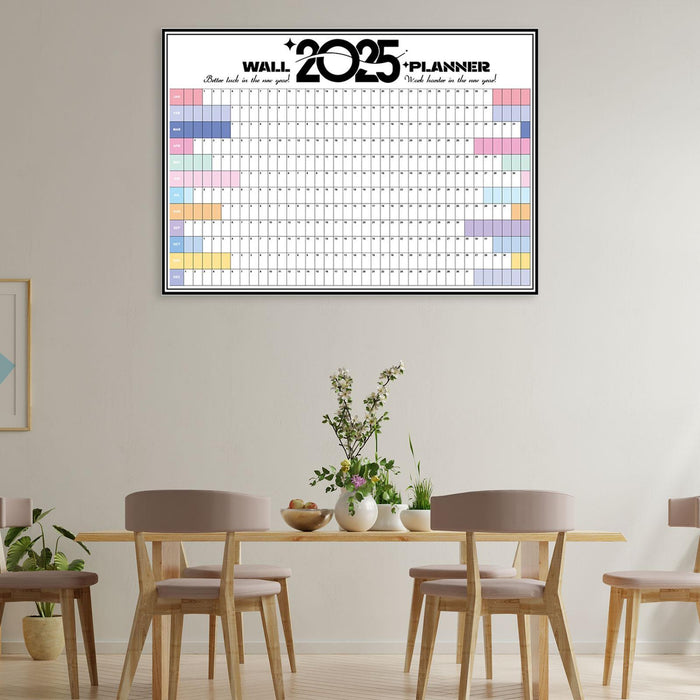 2025 Wall Calendar to Do List Portable Yearly Calendar Important Dates Tasks Style B