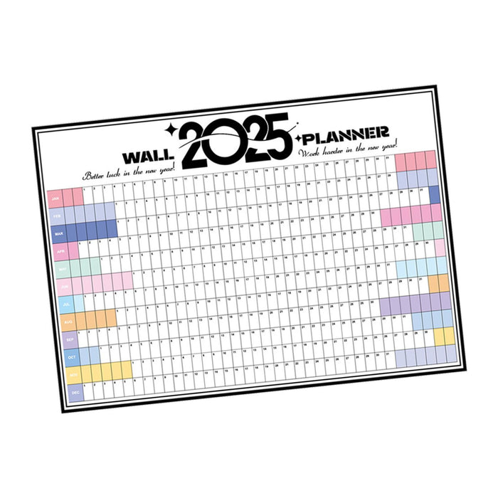 2025 Wall Calendar to Do List Portable Yearly Calendar Important Dates Tasks Style B