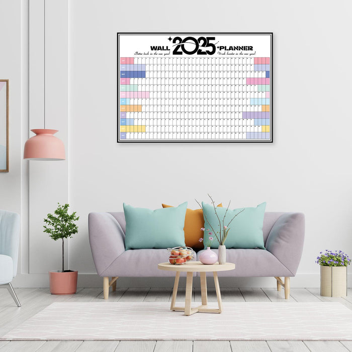 2025 Wall Calendar to Do List Portable Yearly Calendar Important Dates Tasks Style B