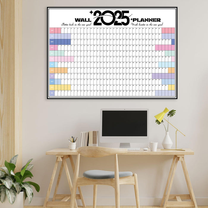 2025 Wall Calendar to Do List Portable Yearly Calendar Important Dates Tasks Style B