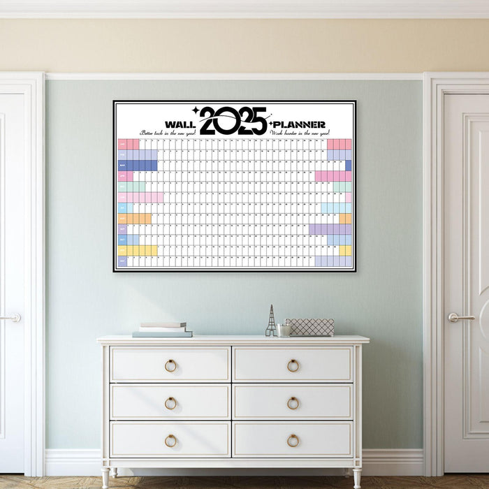 2025 Wall Calendar to Do List Portable Yearly Calendar Important Dates Tasks Style B