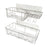 2x Shower Caddy Shelf with Hooks Shower Shelf Bathroom Storage