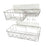 2x Shower Caddy Shelf with Hooks Shower Shelf Bathroom Storage