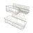 2x Shower Caddy Shelf with Hooks Shower Shelf Bathroom Storage