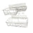 2x Shower Caddy Shelf with Hooks Shower Shelf Bathroom Storage