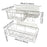 2x Shower Caddy Shelf with Hooks Shower Shelf Bathroom Storage