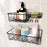 2x Shower Caddy Shelf with Hooks Shower Shelf Bathroom Storage