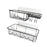 2x Shower Caddy Shelf with Hooks Shower Shelf Bathroom Storage