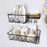 2x Shower Caddy Shelf with Hooks Shower Shelf Bathroom Storage