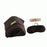 Crofta Travel Pillow Ergonomic with Ear Plug Neck Pillow for Adults Fishing Office Fleece Double Side Grey