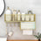 Bathroom Storage Rack Modern Shower Bin for Dining Room Office Dormitories Gold