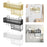 Bathroom Storage Rack Modern Shower Bin for Dining Room Office Dormitories Gold