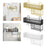 Bathroom Storage Rack Modern Shower Bin for Dining Room Office Dormitories Gold