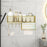 Bathroom Storage Rack Modern Shower Bin for Dining Room Office Dormitories Gold