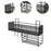 Bathroom Storage Rack Modern Shower Bin for Dining Room Office Dormitories Black