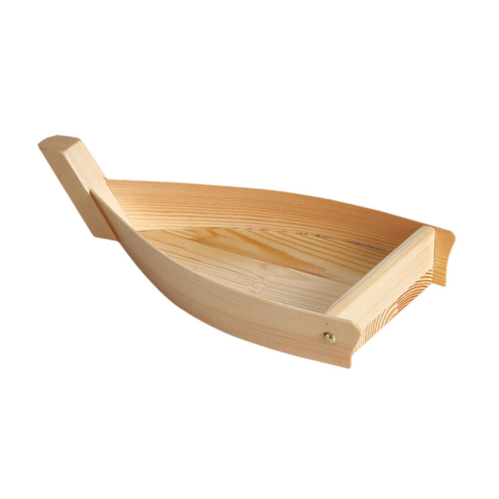 Crofta Sushi Serving Tray Salad Sushi Wood Boat for Birthday Party Supplies Kitchen XL