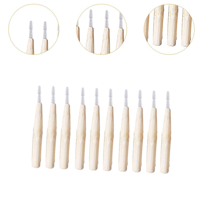 10Pcs Tooth Brushes Tooth Flossing Soft Toothpick for Traveling Women Indoor