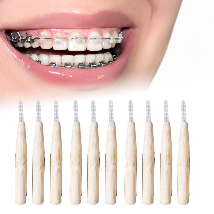 10Pcs Tooth Brushes Tooth Flossing Soft Toothpick for Traveling Women Indoor