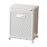 Crofta Laundry Basket Lightweight with Lid Laundry Hamper for Kitchen Home Bathroom L White