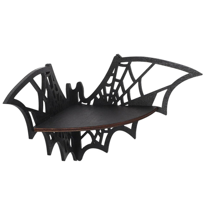 Bat Wall Shelf Gothic Decorative Float Shelf for Home Bedroom Living Room