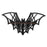 Bat Wall Shelf Gothic Decorative Float Shelf for Home Bedroom Living Room