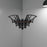 Bat Wall Shelf Gothic Decorative Float Shelf for Home Bedroom Living Room