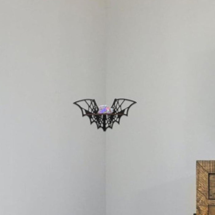 Bat Wall Shelf Gothic Decorative Float Shelf for Home Bedroom Living Room