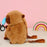 Capybara Backpack Plush Cute Stuffed Animal Bag for Men Shopping Backpacking