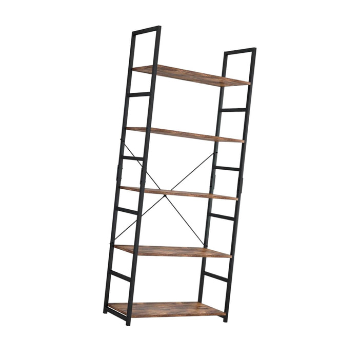 Crofta Office Storage Shelf 5 Tier Bookshelf Versatile for Bathroom Simple Assembly