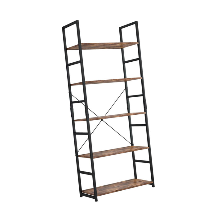 Crofta Office Storage Shelf 5 Tier Bookshelf Versatile for Bathroom Simple Assembly